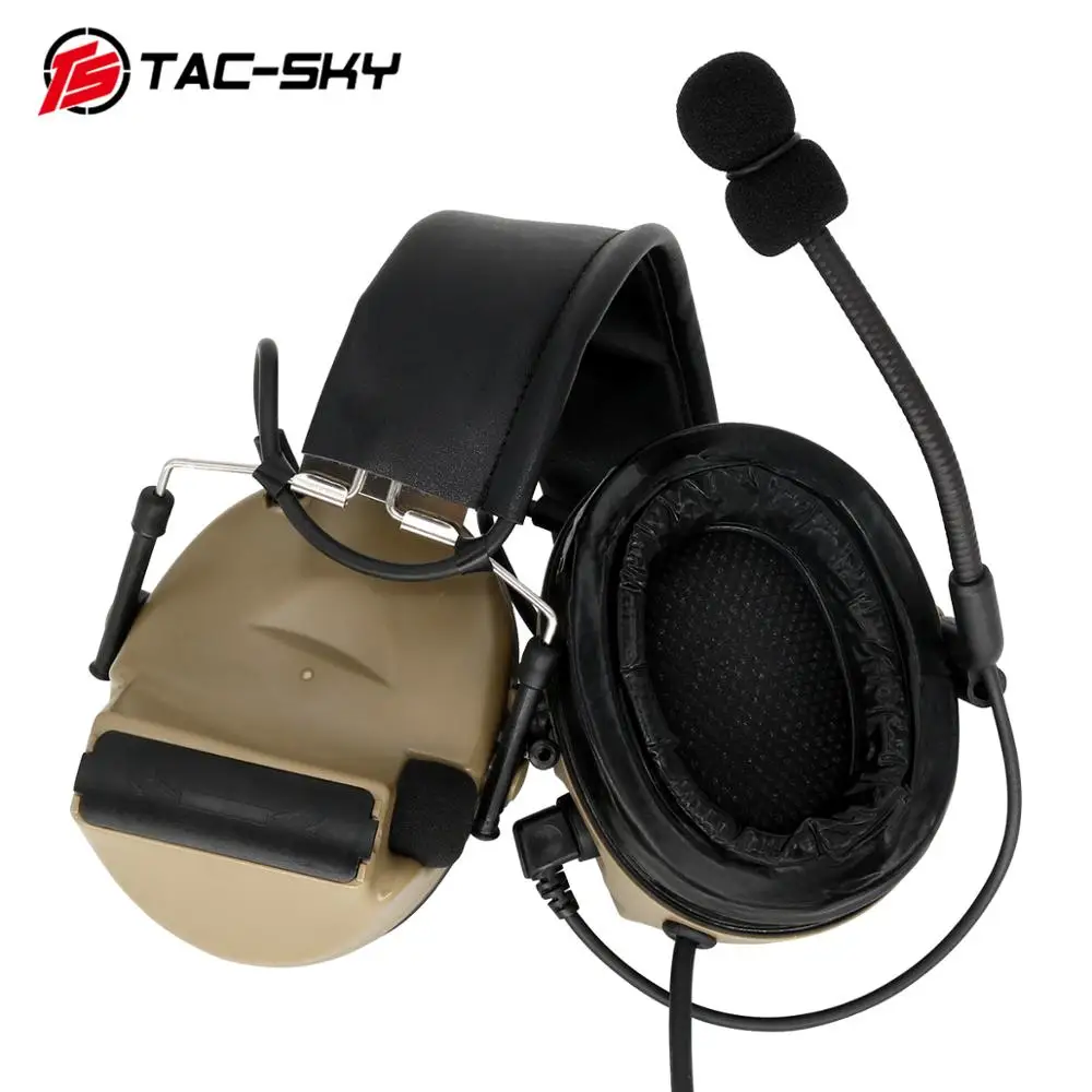 COMTAC II TAC-SKY COMTAC comtac ii силиконовые наушники Версия Охота шумоподавление Воздушный пистолет Военная стрельба тактический головной убор