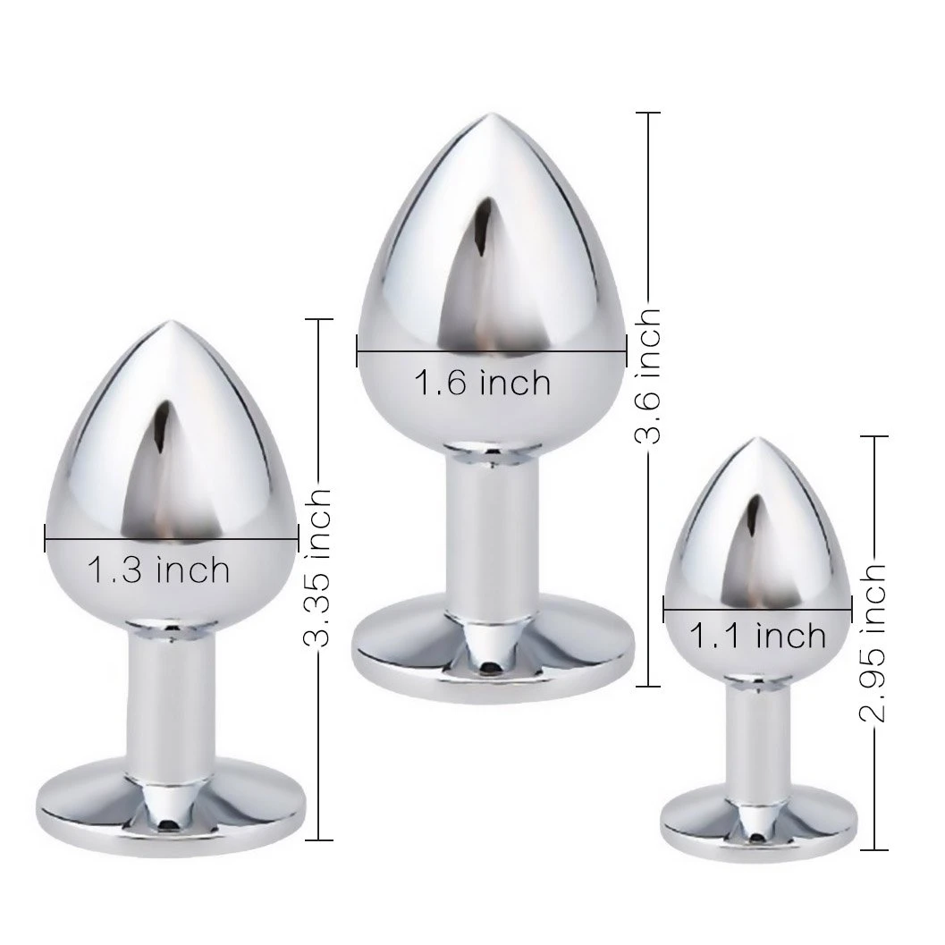 3 pièces conception de bijoux fétiche en acier inoxydable Anal godemichet Anal fantaisie S contraintes SM Stimulation anale S jouets Fo_voghion.com