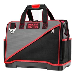 Bolsa de herramientas de ordenador multifunción para electricista, bolso de hombro de mano grueso, para mantenimiento del hogar