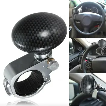 

Black Power Steering Wheel Knob 8 X 5.6cm 3.14"X2.20" 32 Mm 1x Spinner