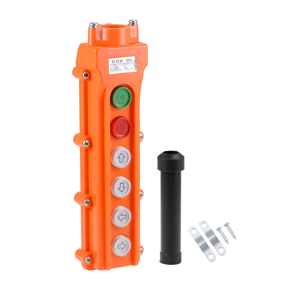 

uxcell Hoist Crane Pendant Control Station Push Button Switch 4 Ways + ON OFF