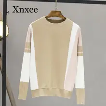 2020 Warm thick Contrast Color Sweater Female Autumn Winter Pullover Sweater Long Sleeve Knitted Jumper Pull Femme Black Pink 2020 Warm thick Contrast Color Sweater Female Autumn Winter Pullover Sweater Long Sleeve Knitted Jumper Pull Femme Black Pink