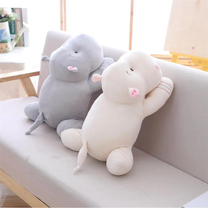 1 шт. 28/42/52 см Kawaii Hippo плюшевые куклы Мягкие Пуховые хлопковые подушки в виде
