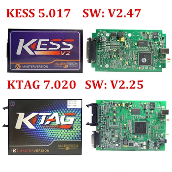 

Online Master Version Green PCB KTAG 7.020 V2.25 kess 5.017 v2.47 ECU Chip Tunning no token limit Programming Scanner