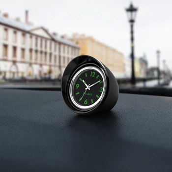 

Hot Car-Styling Luminous Quartz Clock Car Interior Decor Ornaments Automobile Creative Digital Pointer Watches Stick-on Decorati