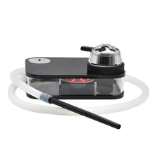 Портативный акриловый арабский кальян набор со светодиодной лампой Прочный Контроль нагрева Кальян включает чашу для кальяна силиконовые трубы подарки