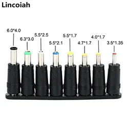 Universal AC Power Adapter Tips and DC Connector Kit - 34 Piece Set for Laptop Power Supplies (8PCS)