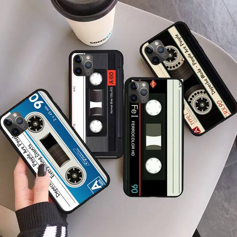 

Classical Cassette Tape retro Phone Case for iPhone 11 12 pro XS MAX 8 7 6 6S Plus X 5S SE 2020 XR coque shell funda hull