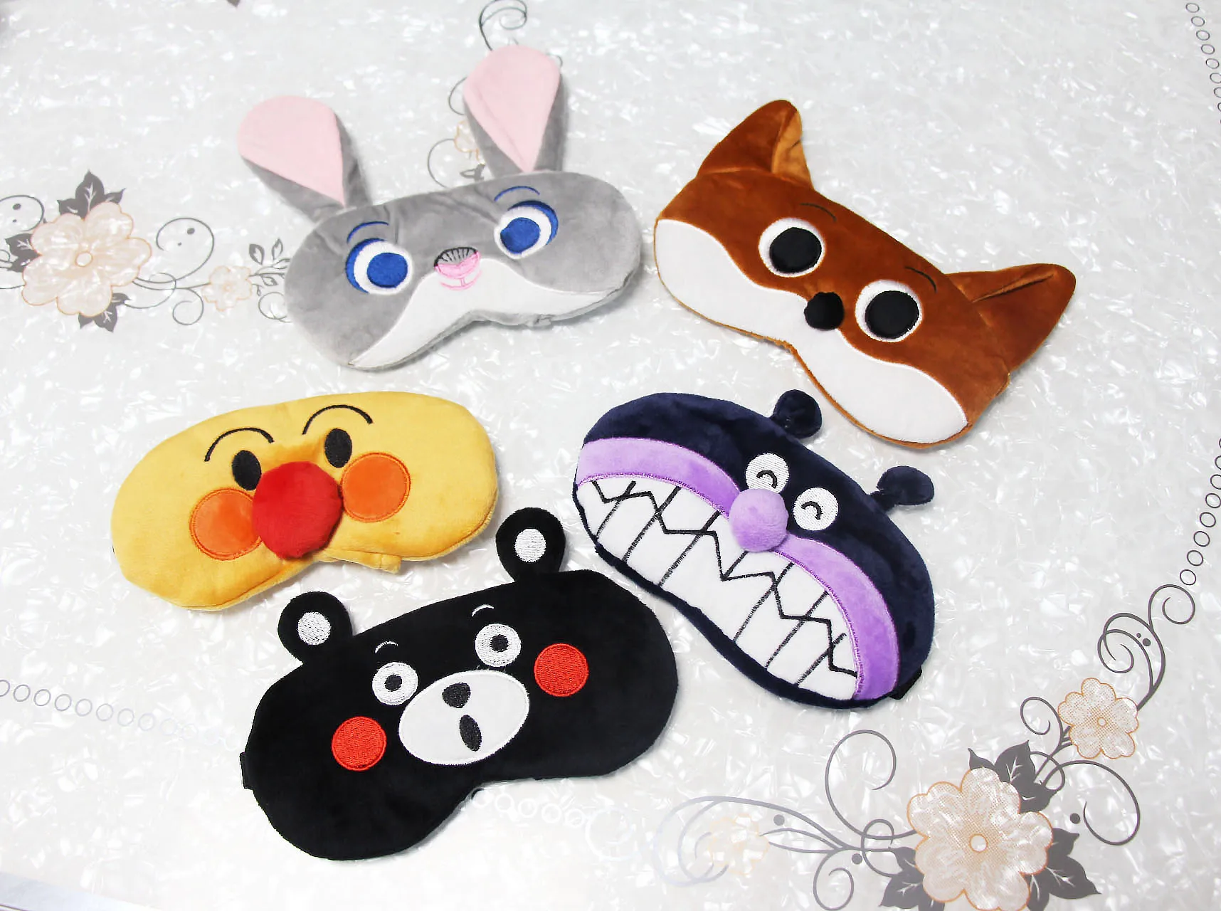 Creative Bread Superman Bacteria Boy Kumamoto Cartoon Eye Patch Ice Pack Sleep Eye Patch Travel Eyeshade