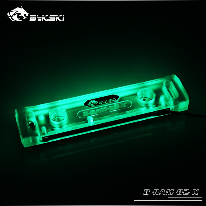 Bykski 2 канала памяти медный кулер ОЗУ водоблок Поддержка RGB RBW B-ram-D2-X