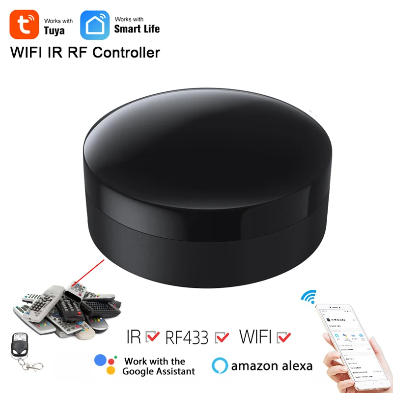 Универсальный умный пульт дистанционного управления Tuya Wi-Fi RF433 для кондиционера
