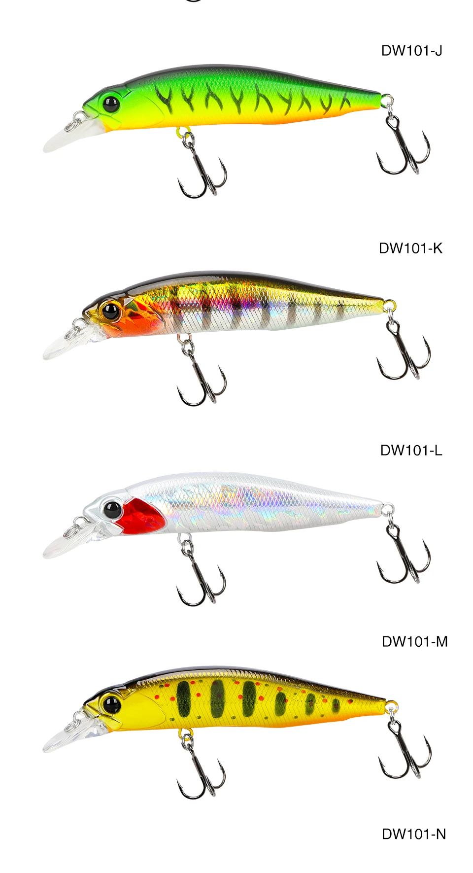 TSURINOYA Jerkbait DW101 77mm 8,5 Aussetzung Minnow Angeln Köder 77SP Künstliche Harte Köder Bewegung System Hecht Angeln Wobbler – Detail 20