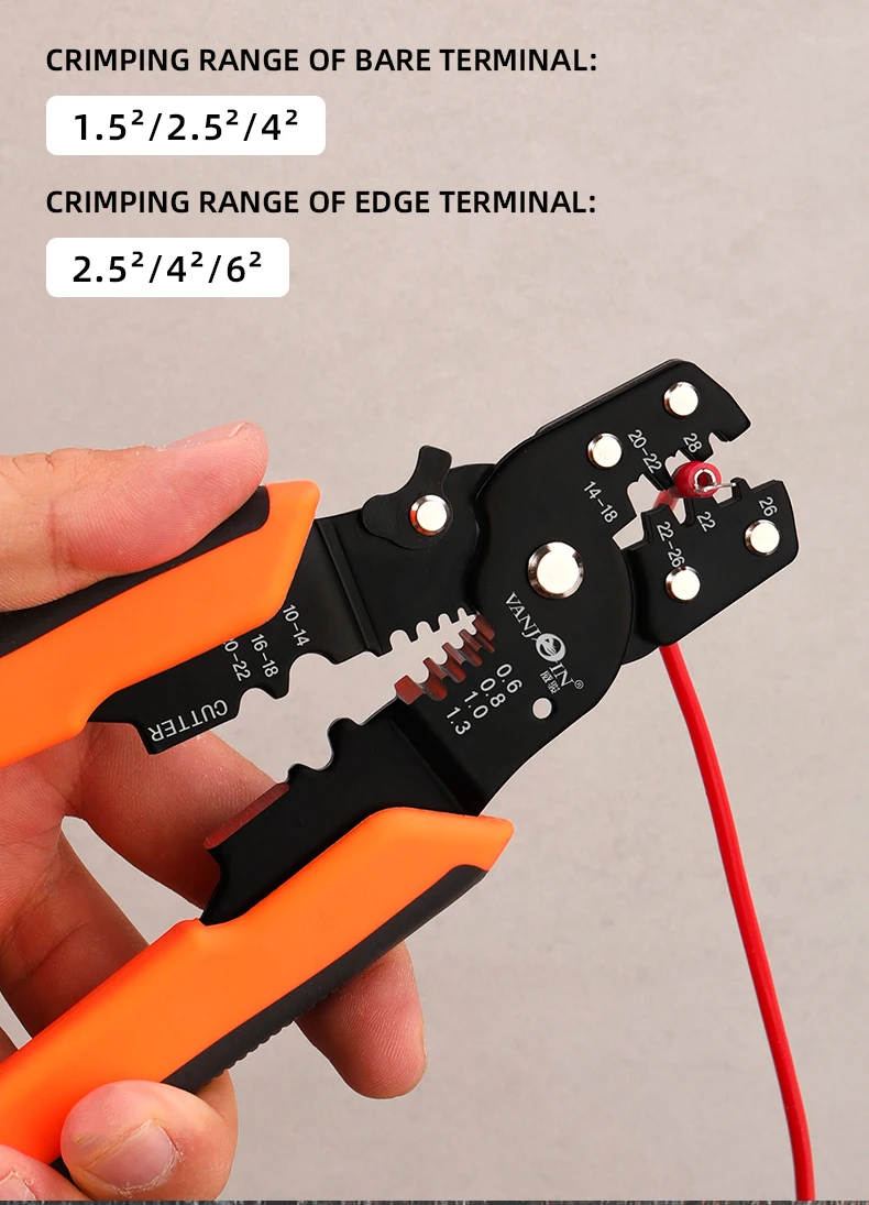 Vanjoin Wire Stripper Crimping Pliers Electrician Tools Alicate Multifuncional Wire Cutter Terminal Tubular Crimper Hand Tools Vanjoin Wire Stripper Crimping Pliers Electrician Tools Alicate Multifuncional Wire Cutter Terminal Tubular Crimper Hand Tools