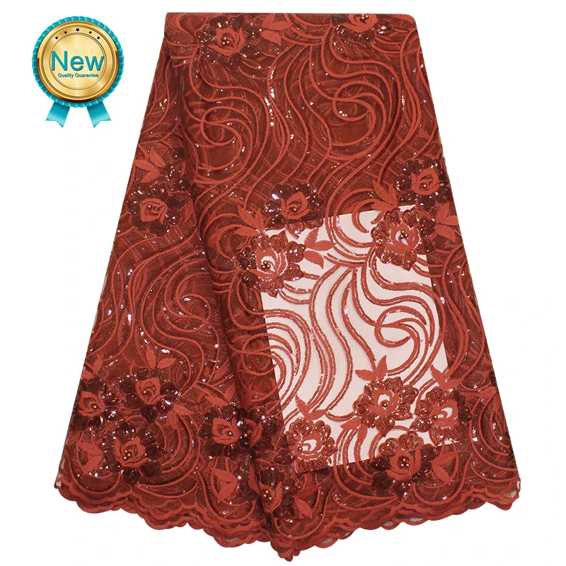Bestway 2020 New African Lace Fabric High Quality Embroidery Nigerian Women Party Sequin Dress 5 Yards French Tulle | Дом и сад