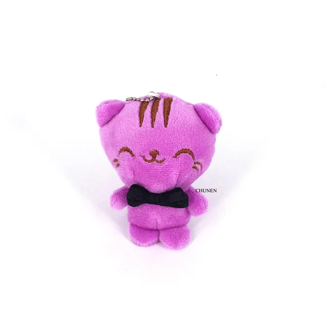 Adorable 10CM Cats Plush Stuffed TOY , Key Chain Gift Doll For Wedding 1