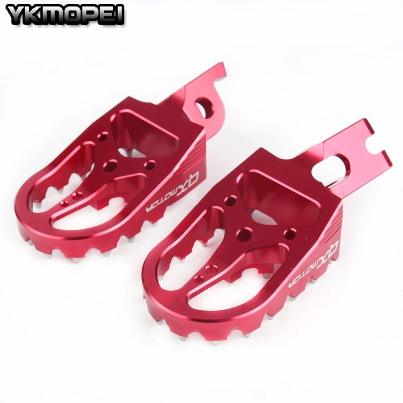 Billet Foot Pegs Footrest For CR CRF 125 250 150R 250R 250X 250M 250L 450R 450X Motor Dirt Bike MX Motocross Free Shipping 2 ord