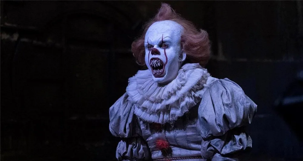 Тип каннибал Клоун Маска фильм It Chapter 2 Pennywise Клоун Маска с большим ртом светодиодный латекс страшные костюмы на Хэллоуин