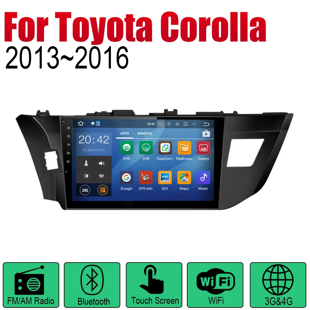 Автомобильный плеер для Toyota Corolla 2013 2014 2015 2016 GPS навигация Автомобильная