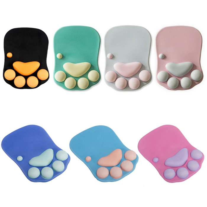 Силиконовые аниме кошки лапы коврик для мыши Kawaii 3D удерживающие подставки для запястья реквизит YE-Hot