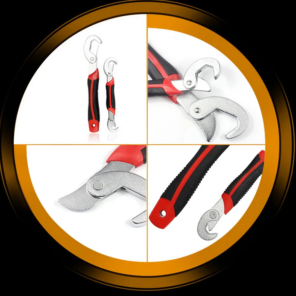Гаечный ключ из высокоуглеродистой стали, Быстрый Регулируемый универсальный гаечный ключ для электрика, трубы, инструмент для ремонта автомобиля, регулируемый