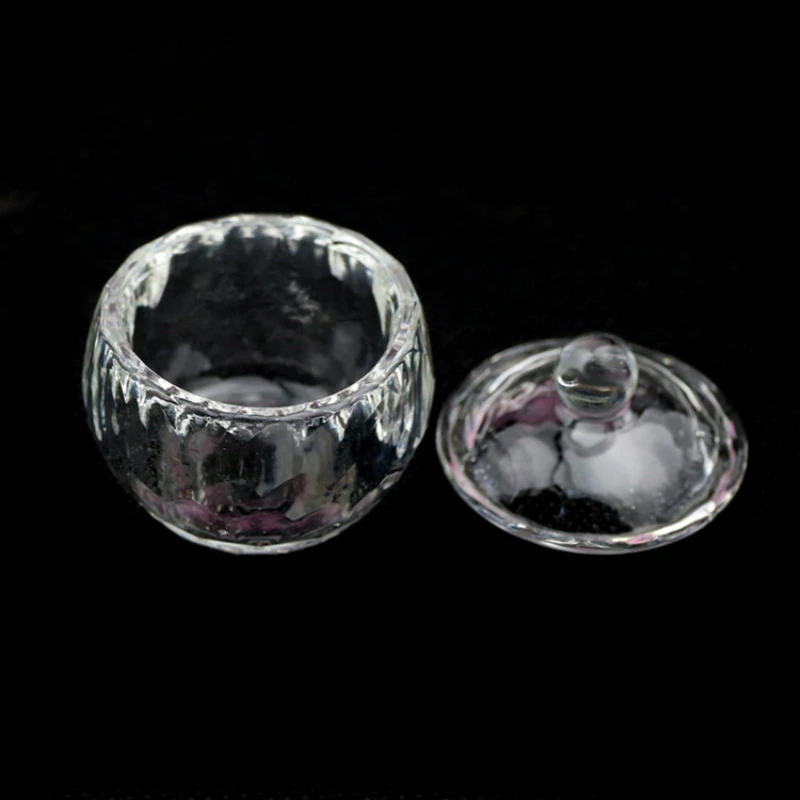 1pcs Nail Acrylic Liquid Glass Cup Acrylic Powder Transparent Glass Octagonal Shaped Crystal Cup Nail Tools manicure tools,nail tools,crystal cup