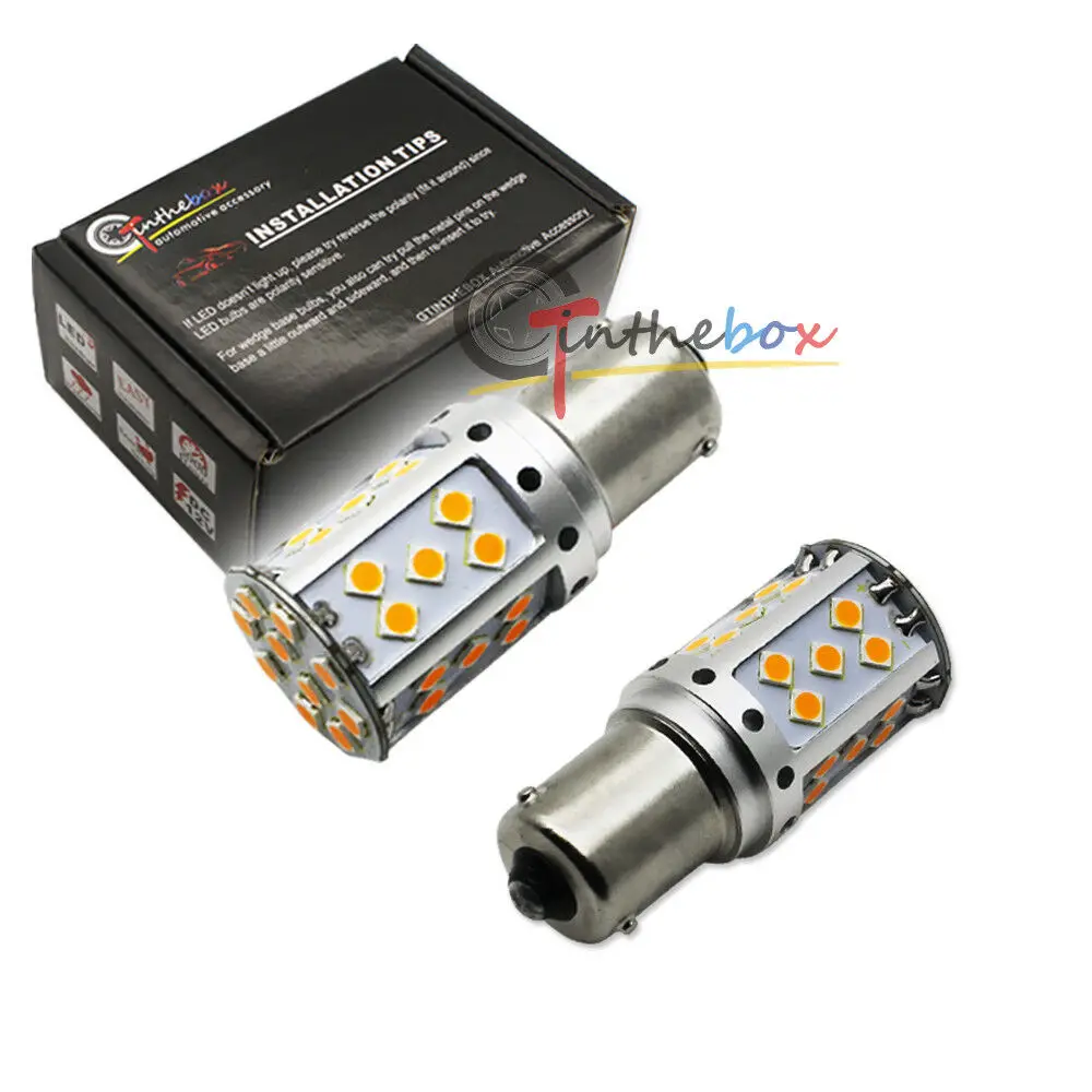 GTinthebox 2 шт без ошибок нет Hyper Flash Amber Bau15s 7507 PY21W СВЕТОДИОДНЫЙ ПОВОРОТНЫЙ лампы сигнального освещения