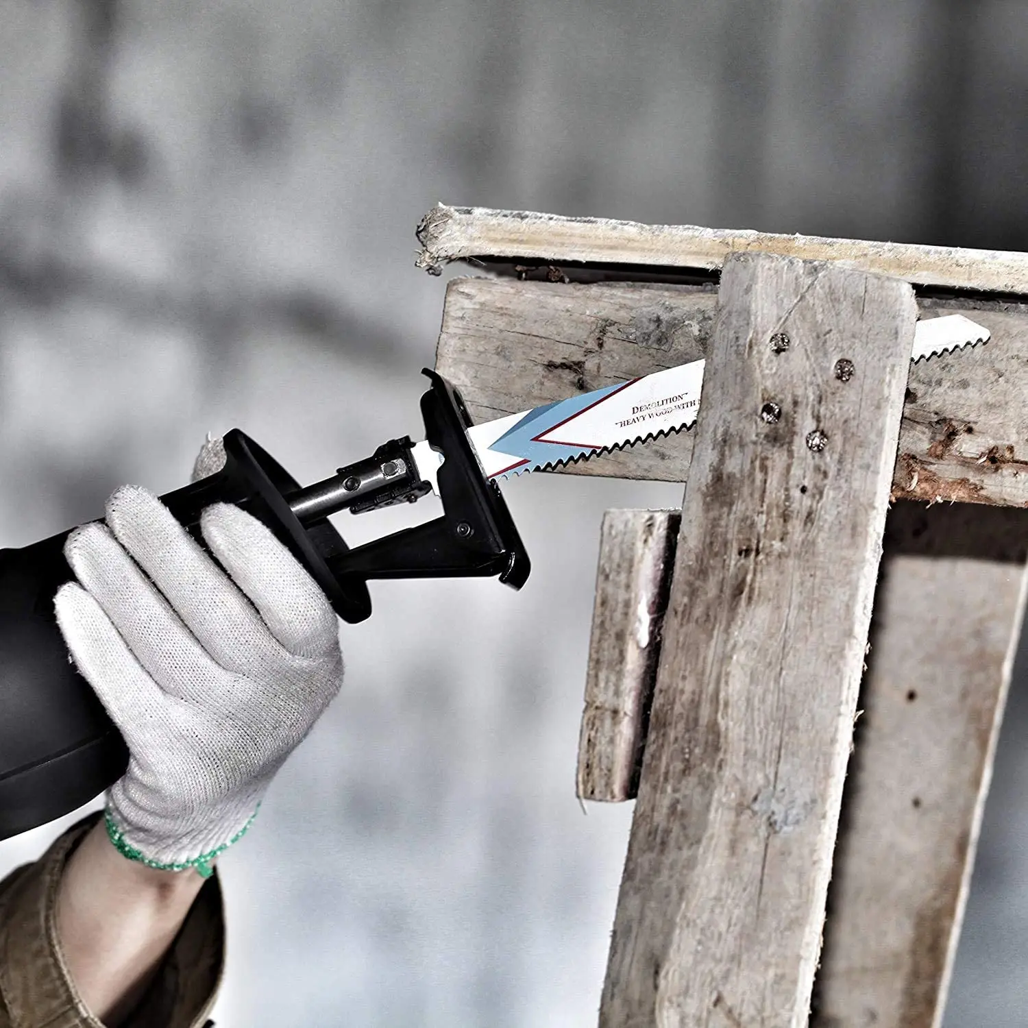 EZARC 10Pcs Reciprocating Saw Blades 150mm to 225mm  Bi-Metal Demolition Blade Set for Wood Metal Cutting Power Tool Accessories