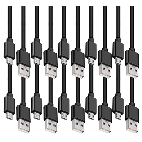 USB Cable 10Pack Android Charger Cable Fast Phone Charging Cord for Samsung Galaxy S7 S6 Edge S5 Note 5 4 A3 A5 A7 A8 A9