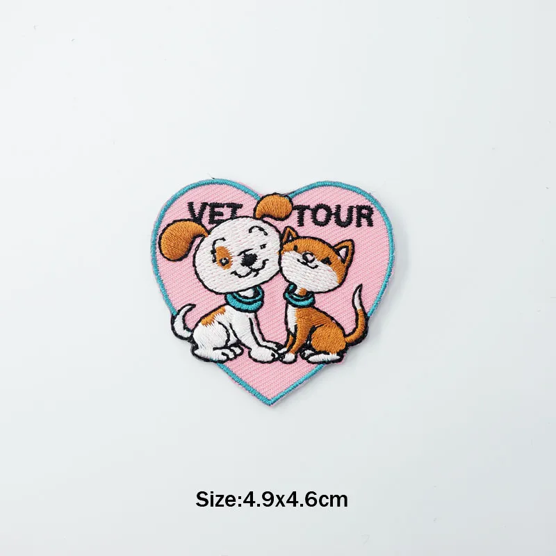 22 Astronaut Rocket Small Pet Embroidered Iron on Patches for Clothing DIY Stripes Clothes Patchwork Sticker Custom Applique - Цвет: 22