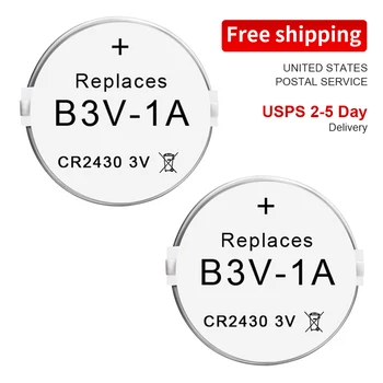 

2pcs B3V 1A Lithium Replacement Batteries CR2430 For High Tech Pet Single Electronic Collar Battery for Model MS-4 and MS-5