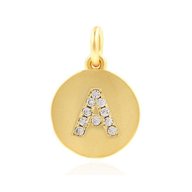 Letter Charms for Jewelry Making Supplies Charm Accessories Finding Diy Bracelet Necklace Earring copper Mosaic CZ 1pcs