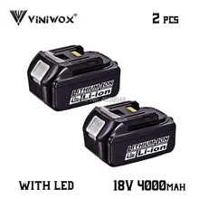 Сменный литий ионный аккумулятор BL1840 18 в 4000 мАч для Makita BL1830 BL1850B