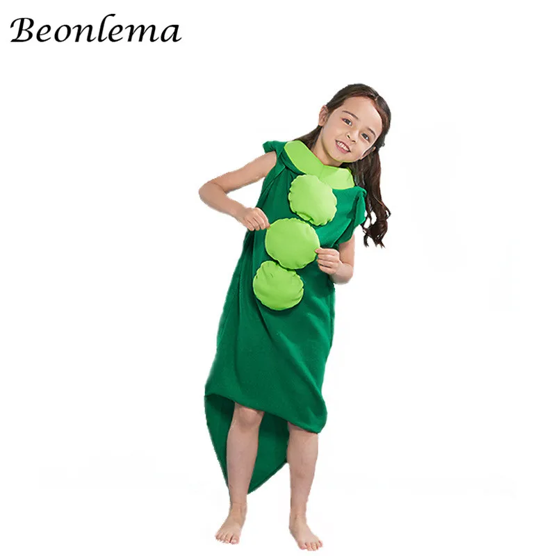 Beonlema Kids Halloween Costumes Green Pea Anime Cosplay Children Cosplay Costume Boys Girls Cute Anime Show Party Jumpsuits Aliexpress