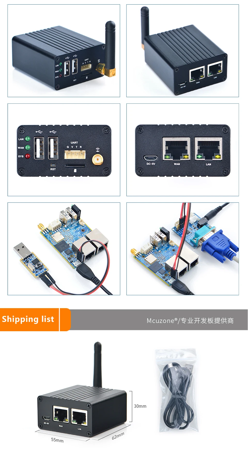 FriendlyELEC NanoPi R1 Allwinner H3 Гбит/с Ethernet встроенный Wifi Bluetooth OpenWRT cortex-A7 ETHERNET 8 ГБ eMMC