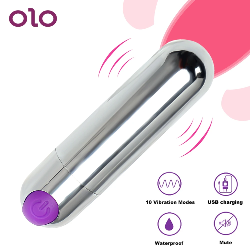 Мини вибратор OLO 10 скоростей массажер для точки G сильная вибрация интимные