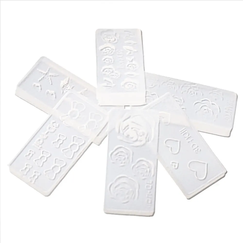 6 шт. силиконовые формы для ногтей|Шаблоны дизайна ногтей| |