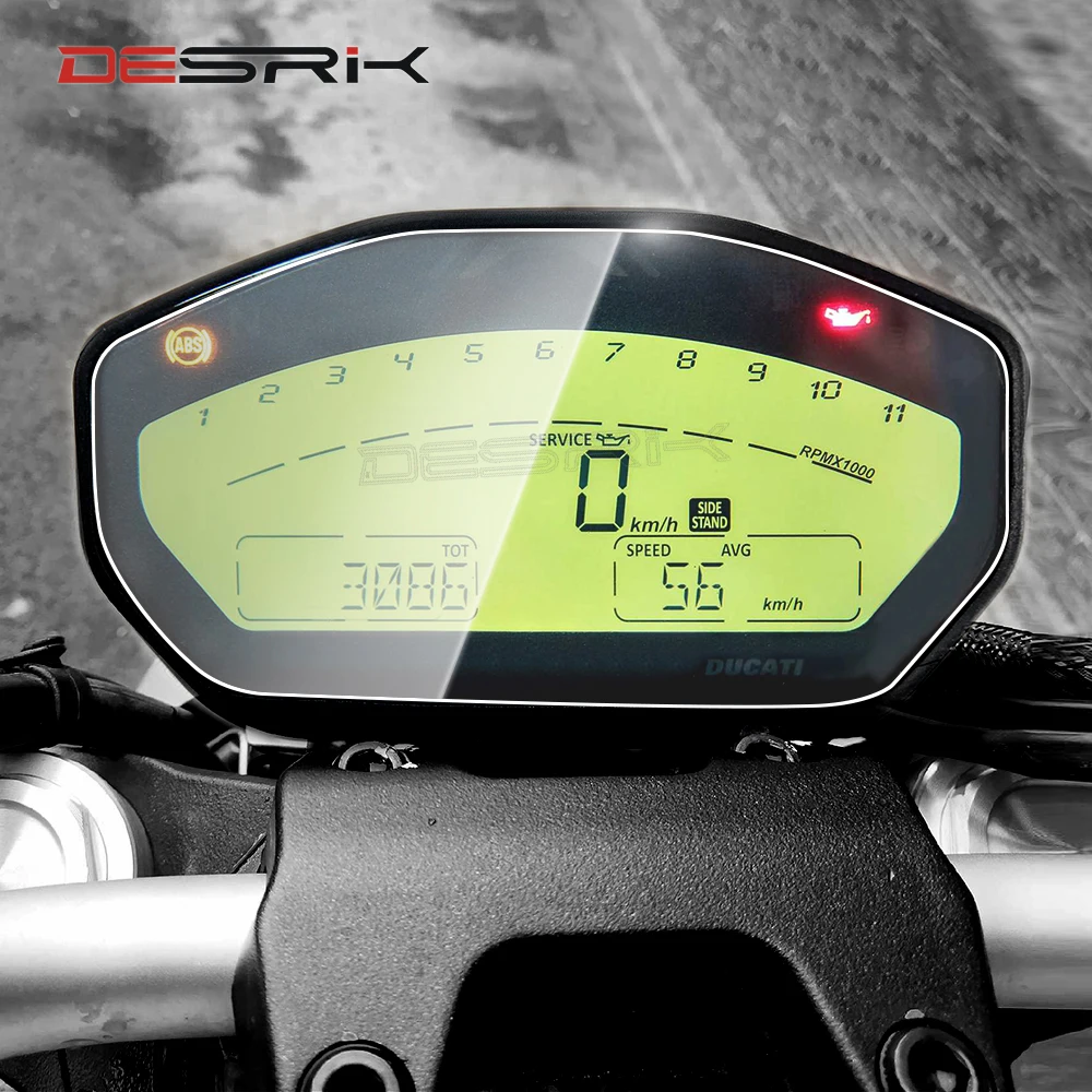 B07GHRK1J9 XKMT-Cluster Scratch Protection Film//Screen Protector Compatible With DUCATI MULTISTRADA 2015-17