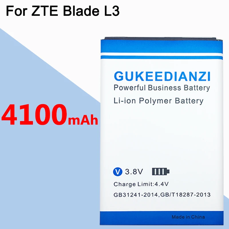 GUKEEDIANZI мобильный телефон аккумулятор LI3820T43P3H785439 для ZTE Blade L3 4100 мАч