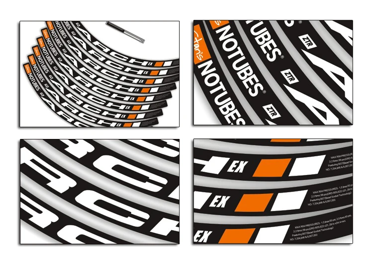 stan's notubes ARCH EX наклейки на колеса для горного велосипеда, велосипеда, велосипедные наклейки