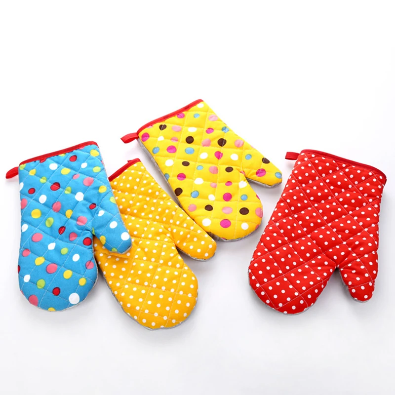 

Creative Kitchen Skid Resistance High Temperature Anti Hot Thick Heat Insulation Microwave Oven Mitts Special Baking Gloves