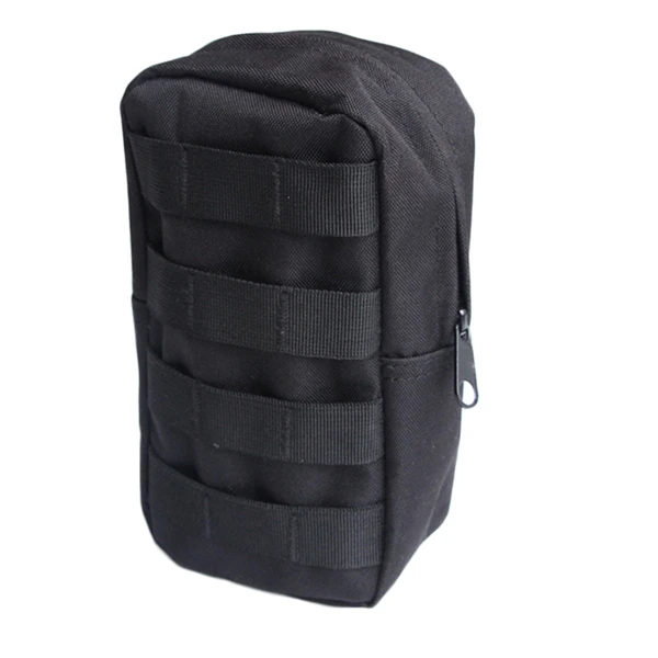 Black Тактическая Сумка Molle Чехол EDC для первой помощи аварийный нейлоновый чехол для наружного страйкбола охотничий жилет рюкзак ремень военные аксессуары - Цвет: Black