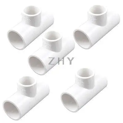 

5 Pieces 25mm to 20mm Three Way PVC Pipe Fittings Connectors Adapters