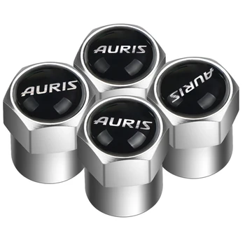 

4pcs New Metal Wheel Tire Valve Caps Stem case for Toyota Auris 2007 2008 2017 car accessories
