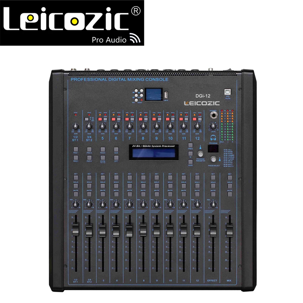 Leicozic 12-Channel Professional digital mixer DGI