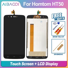 AiBaoQi гарантия 5,5 дюймов сенсорный экран+ 1280X720 ЖК-дисплей в сборе Замена для HOMTOM HT50