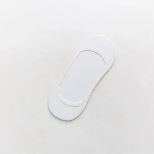 White C 5Pair/lot=10pieces Summer Shallow Mouth Cotton Female Invisible Socks Silicone Non-Slip Woman Short Socks - Color: White C