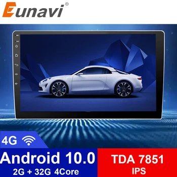 

Eunavi 10.1 inch 2 Din Android 10.0 Universal Car Radio Stereo GPS Navigation System Head Unit with steering wheel control