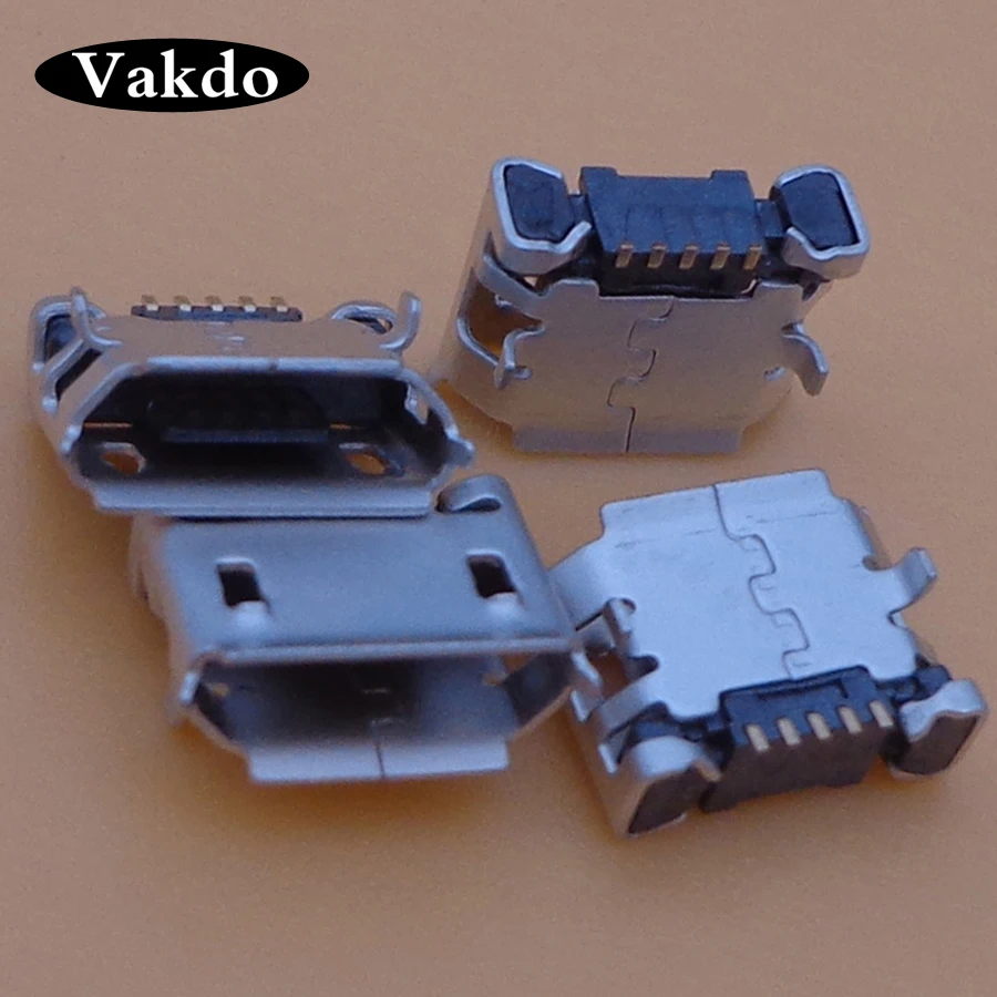 2 шт. для Fly DS104D DS106D DS107D DS115 DS123 DS124 E158 E185 5 контактный micro mini USB type B разъем зарядки|charging