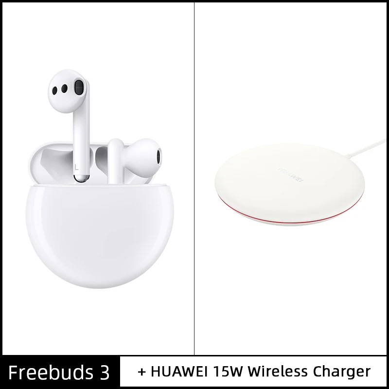 Add Charger huawei Freebuds 3 TWS беспроводные наушники Kirin A1 с шумоподавлением настоящие Беспроводные наушники с беспроводной зарядкой - Цвет: Add Charger