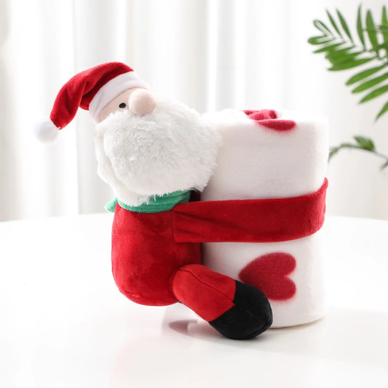 F1-100X75cm-Xmas Теплое детское одеяло, мягкий детский спальный мешок, муфта для ног, Хлопковый вязаный конверт, пеленка для новорожденных, спальные мешки, аксессуары для коляски - Цвет: F1-100X75cm-Xmas